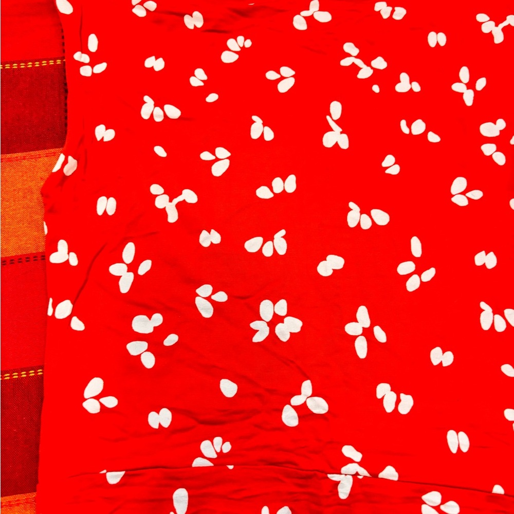 Boden Red Jersey Floral Midi Dress - Picture 11 of 14